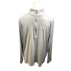 Under Armour Pullover Heatgear Jacket Mens Gray Large